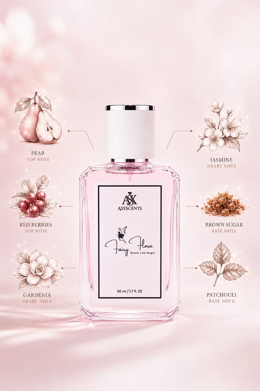 Fairy Flora by AXESCENTS – Premium Long Lasting Women's Perfume | 50ml
