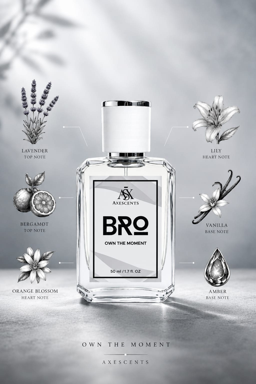 BRO by AXESCENTS – Premium Long Lasting Men's Perfume | 50ml