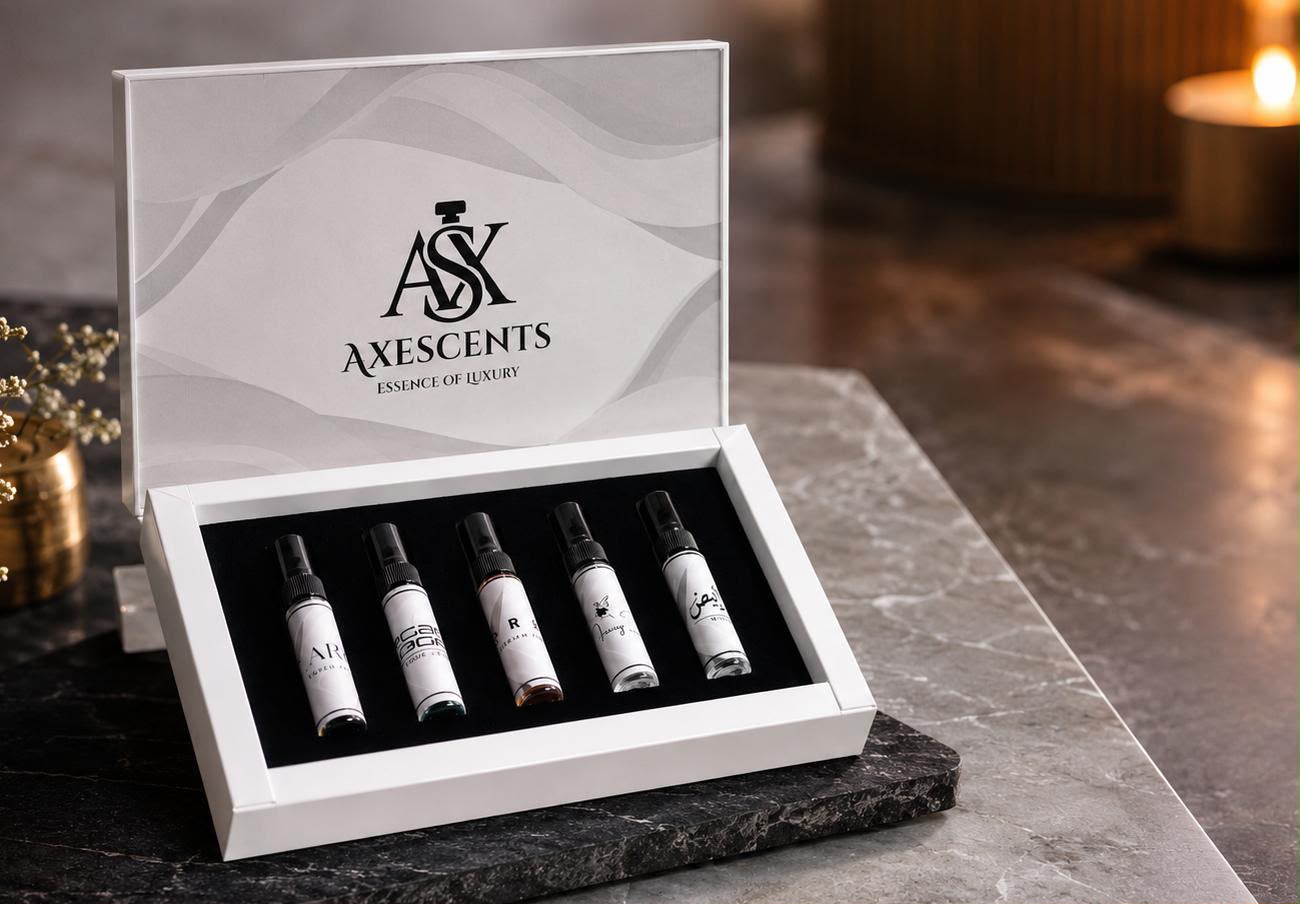 Axescents Premium Perfume Tester Box – 5 x 5ml Luxury Fragrance Samples