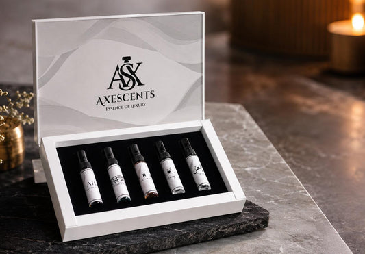 Axescents Premium Perfume Tester Box – 5 x 5ml Luxury Fragrance Samples