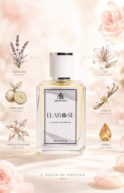 ELAROSE by AXESCENTS – Premium Long Lasting Women's Perfume | 50ml