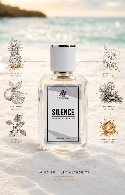 SILENCE by AXESCENTS – Premium Long Lasting Men's Perfume | 50ml