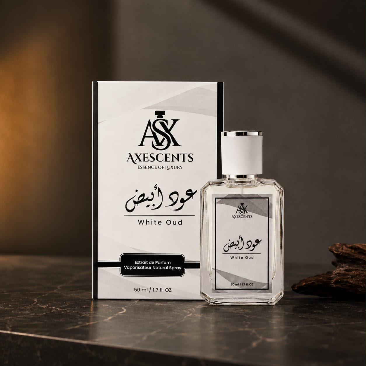 White Oud by AXESCENTS – Premium Long Lasting Unisex Perfume | 50ml